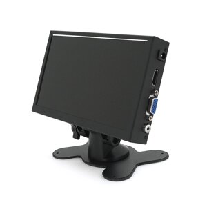 Автомобільний ЖК-монітор 7"16：9), AV/VGA/HDMI роз'єми, 1024*600ips, 12-24V, BOX