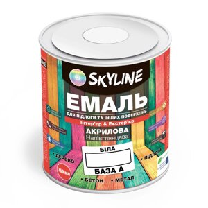 Емаль для підлоги SkyLine Білий База А 0.75 л