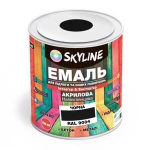 Емаль для підлоги SkyLine Чорний RAL 9004 0.75 л