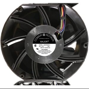 Кулер для охолодження серверних БП MAJOR Modrl JQ24K6QDLX DC sleeve fan 2pin під пайку - 150 * 150 * 25мм, 24V/1.6 A,