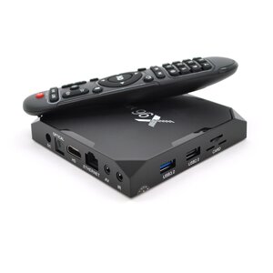 Медіа приставка X96-Max Plus 4/32G Smart TV Box ( Android 9.0, ОЗУ 4 Гб, 32Гб вбудованої пам'яті, 4-х ядерний процесор