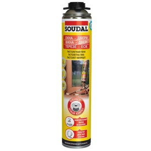 Піна монтажна п/пістолет SOUDAL 750 мл