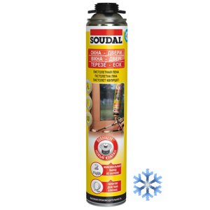 Піна монтажна п/пістолет Зимова до -10°С SOUDAL 750 мл