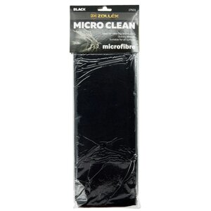 Серветка мікрофібра чорна Micro Clean Microfibre Black 37 x 37 см Zollex 17501