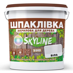 Шпаклівка для Дерева готова до застосування акрилова SkyLine Wood Білий 7 кг