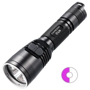 Тактичний ліхтар-хамелеон Nitecore CU6 з білим та ультрафіолетовим світлом (13 режимів)