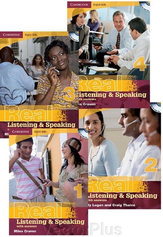 Cambridge English Skills Real Listening and Speaking 1, 2, 3, 4 + Аудіо від компанії VectorPlus - фото 1