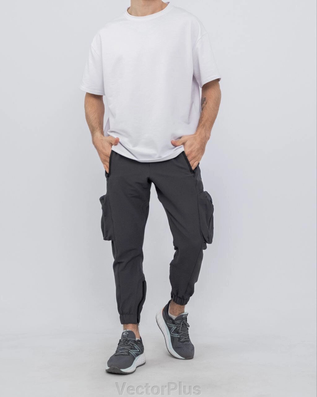Чоловічі штани карго "Stinger" колір сірий нар. L 449261 від компанії VectorPlus - фото 1