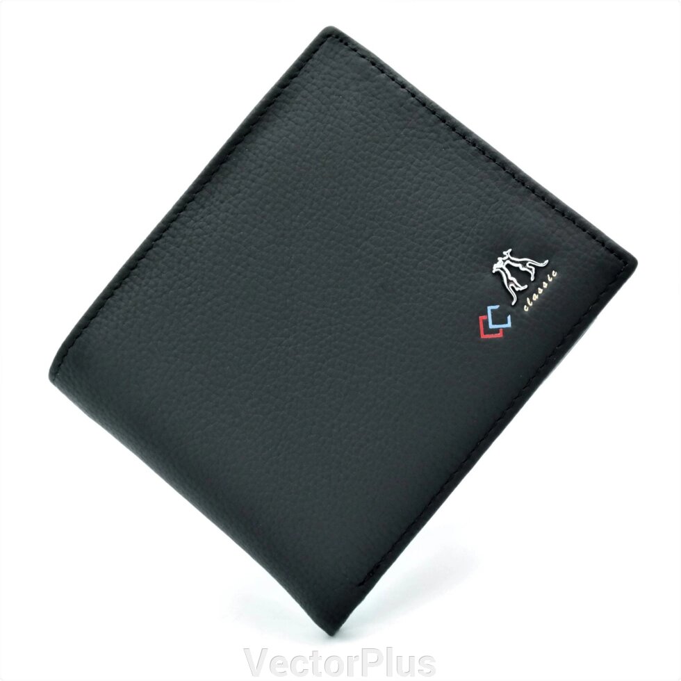 Чоловічий шкіряний гаманець Twinsmouse чорний 296533 від компанії VectorPlus - фото 1