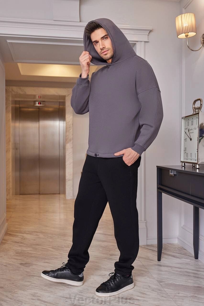 Чоловічий теплий спортивний костюм колір теплий сірий. 42/44 447188 від компанії VectorPlus - фото 1