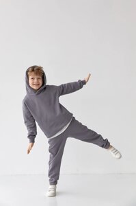 Детский спортивный костюм для мальчика графит р. 128 439857