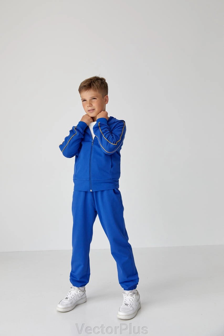 Дитячий спортивний костюм для хлопчика електрик нар. 110 439050 від компанії VectorPlus - фото 1