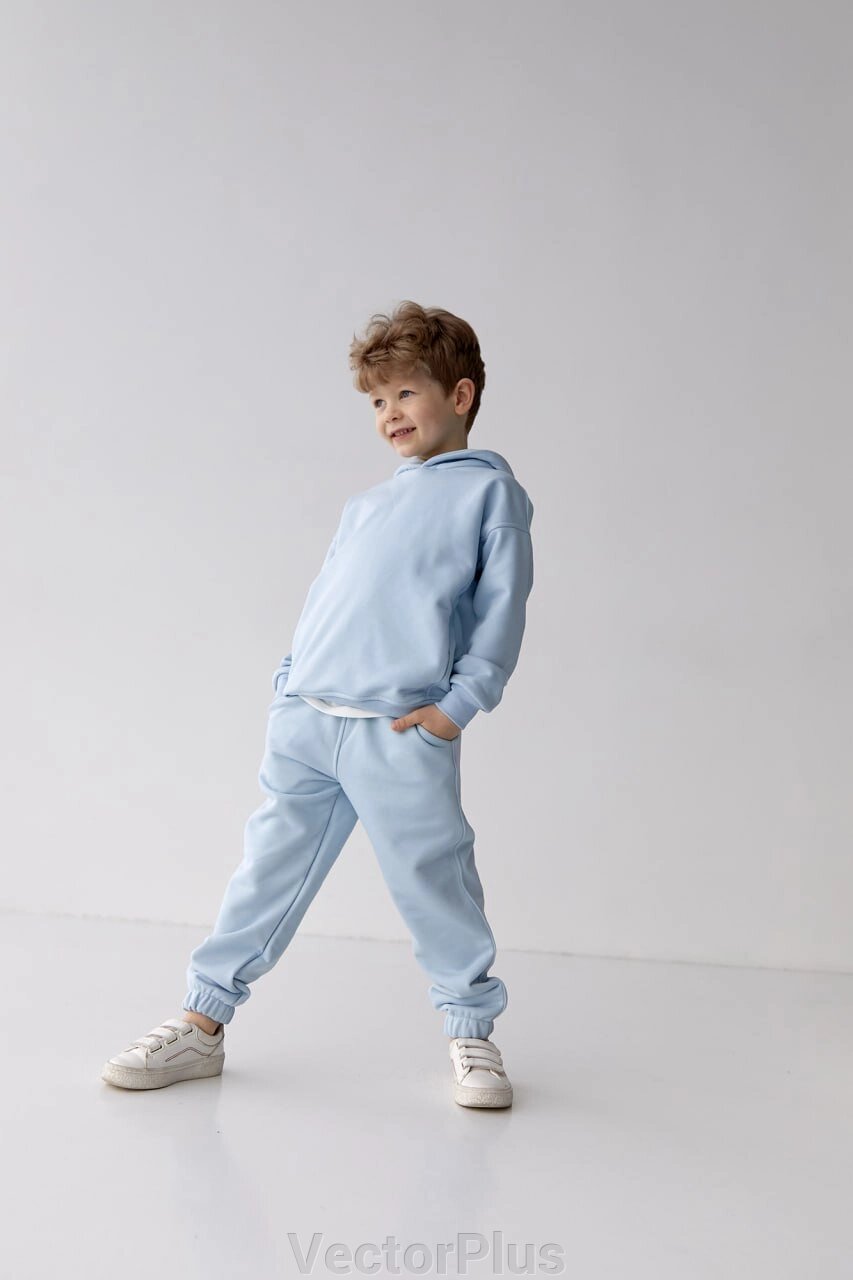 Дитячий спортивний костюм для хлопчика світло-блакитний р. 110 439843 від компанії VectorPlus - фото 1
