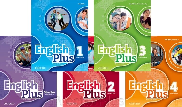 English plus Starter, 1, 2, 3, 4 2nd edition Pupils Book+workbook від компанії VectorPlus - фото 1