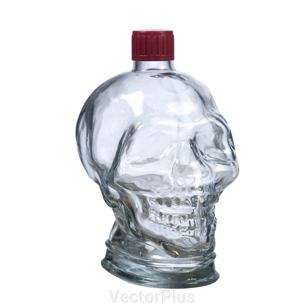 Графин скляний 1л. з кришкою у вигляді людського черепа Череп від компанії VectorPlus - фото 1