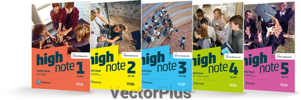 High Note 1, 2, 3, 4, 5  Studen's book + Workbook від компанії VectorPlus - фото 1