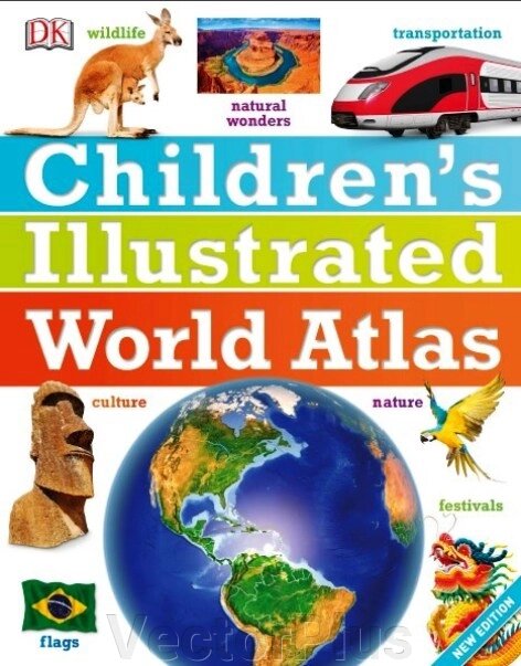 Книга Children's Illustrated World Atlas від компанії VectorPlus - фото 1