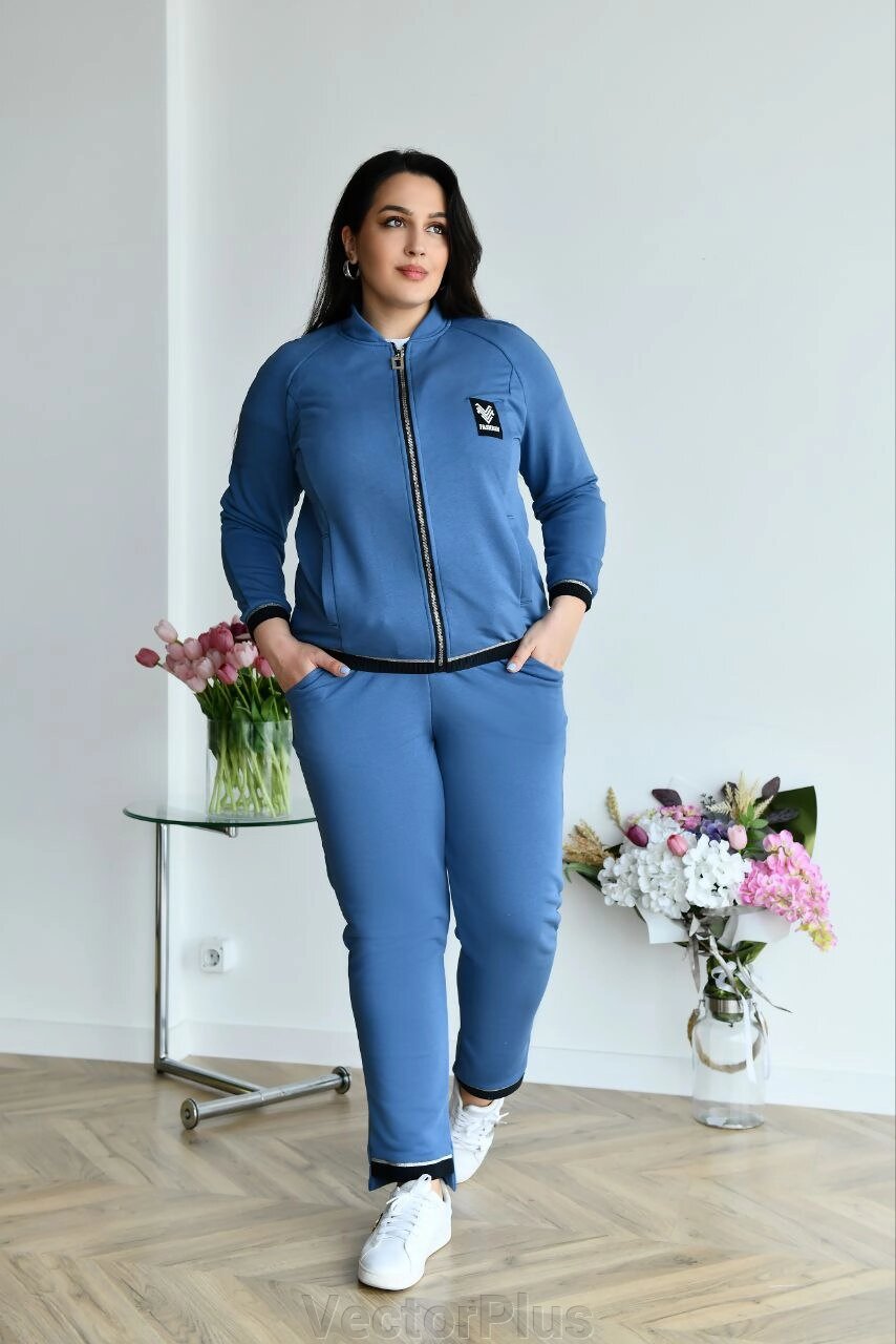 Колір жіночого костюма Синя річка. 52 408764 від компанії VectorPlus - фото 1