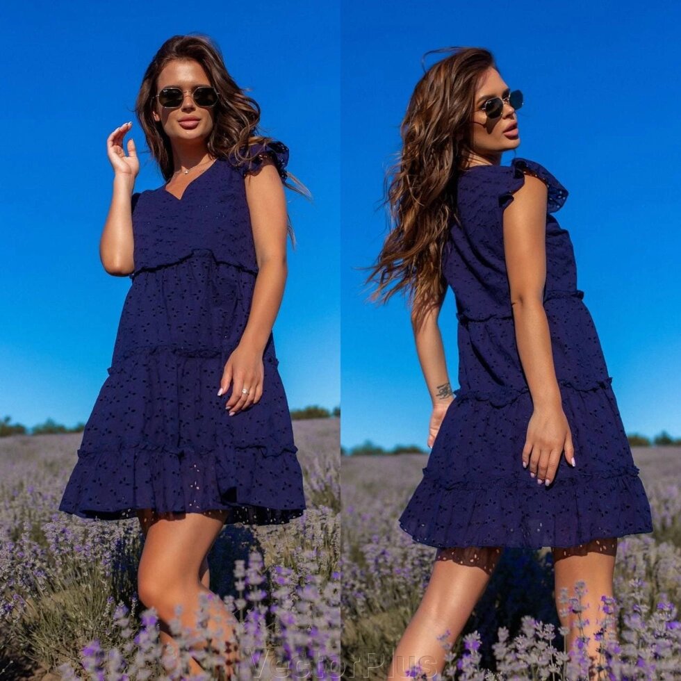 Літня жіноча сукня темно -синього кольору 290603 від компанії VectorPlus - фото 1
