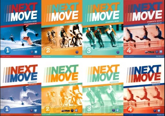 Next Move 1, 2, 3, 4 комплект: Student's Book + Workbook від компанії VectorPlus - фото 1