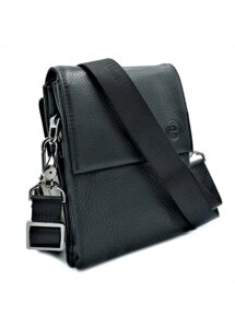 Чоловіча шкіряна сумка H. T. Leather Black Color Skl85-296483