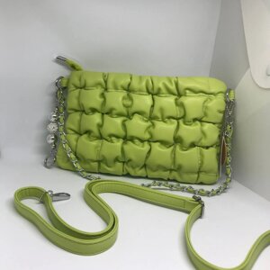 Жіноча сумочка колір насичений зелений 436246