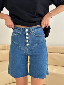Жіночі джинсові шорти колір синій нар. 29 452679