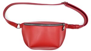 Жіноча сумка на кольорі пояса Бананка Червоний SKL85-295553