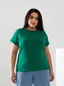 Жіноча футболка колір зелений р. 42/46 432367