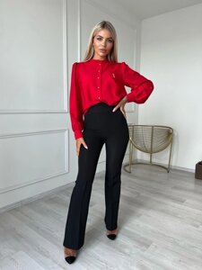 Жіноча блуза софт колір червоний р. 42/44 454227