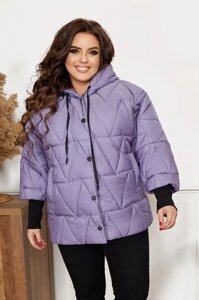 Жіноча куртка колір фіолетовий р. 52/54 435480