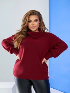 Жіночий светр з ангори Бургундії -забарвлений r. 54/56 384028