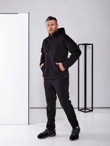 Чоловічий теплий спортивний костюм колір графітовийЧоловічий теплий спортивний костюм колір графітовий