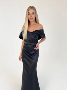 Жіноча вечірня сукня чорного корсета r. XS 372847