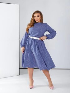 Жіноча вільна сукня із софту колір фіолетовий р. 42/46 450390
