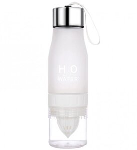 Пляшка з водою та напоями H2O з пляшкою з водою з соковижимальною 65 мл біла SKL118-187052