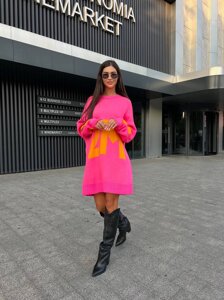 Жіноча сукня туніка колір рожевий нар. 42/48 449009