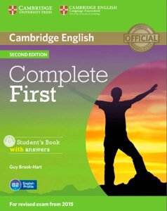 Complete First Second Edition Student's Book with answers, Workbook with answers