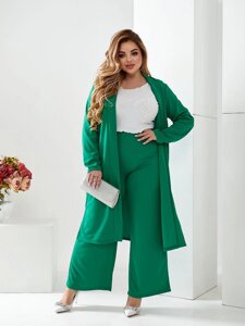 Жіночий костюм кардиган та зелені штани r. 52/54 405883