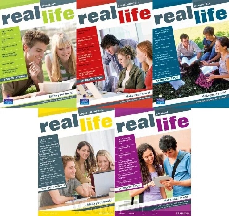 Real life Elementary, Pre-, Upper-, Intermediate, Advanced ##от компании## VectorPlus - ##фото## 1