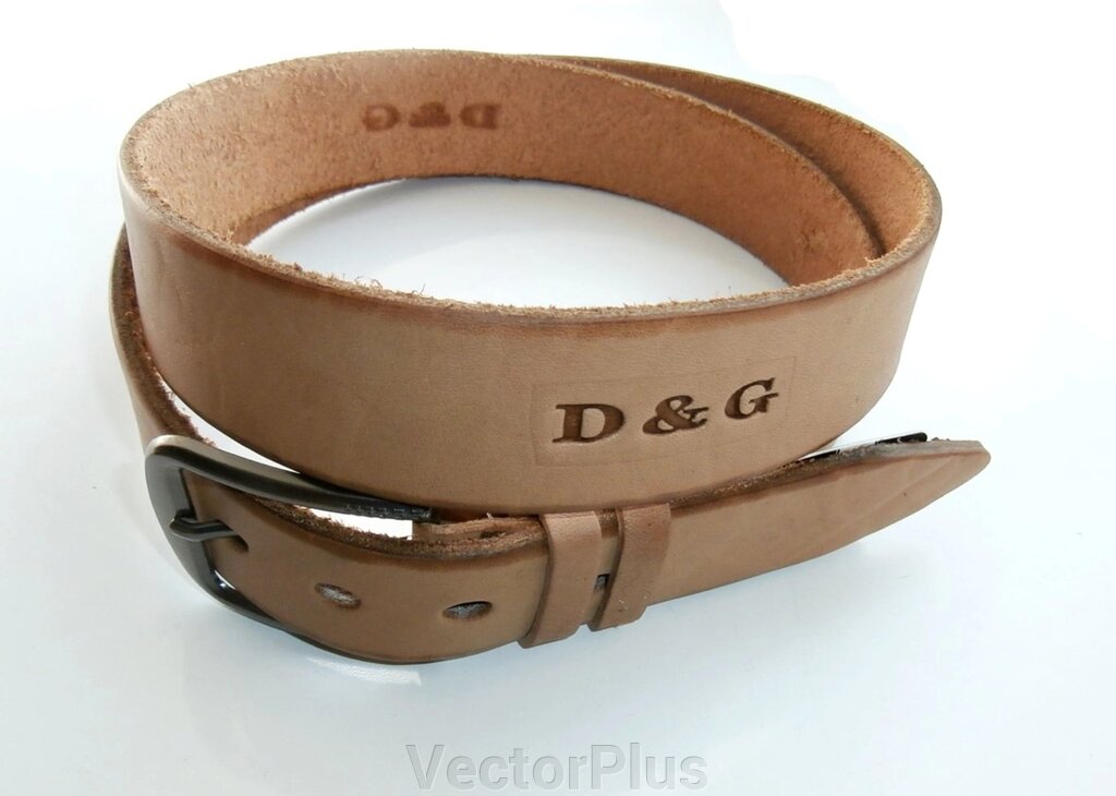 Ремень мужской "D&G" натуральная кожа 128 см. від компанії VectorPlus - фото 1