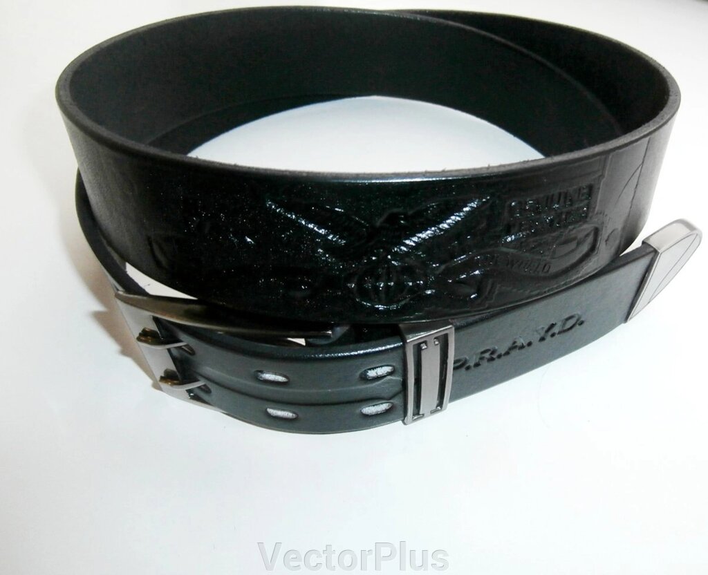 Ремінь чоловічий "Genuine leather" натуральна шкіра 122 см. від компанії VectorPlus - фото 1
