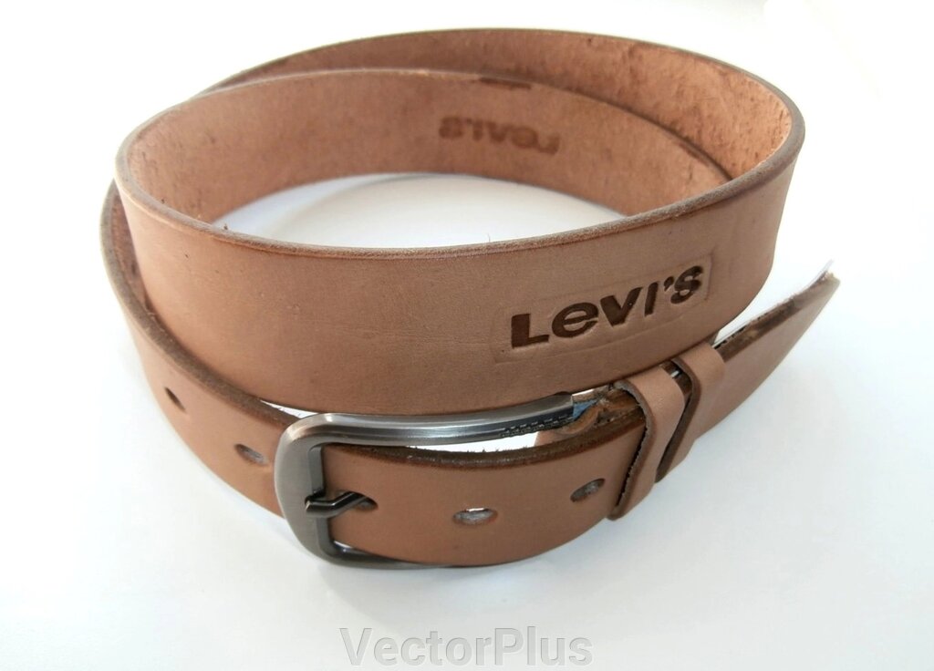 Ремінь чоловічий "Levi" s "натуральна шкіра 118 см. від компанії VectorPlus - фото 1