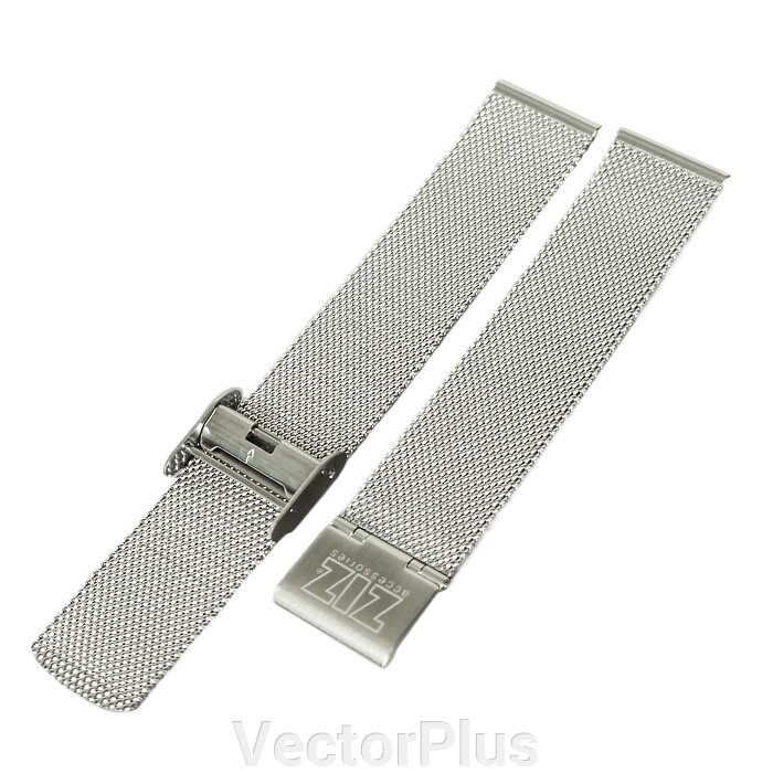 Ремінець для годинника ZIZ з нержавіючої сталі срібло 142798 від компанії VectorPlus - фото 1