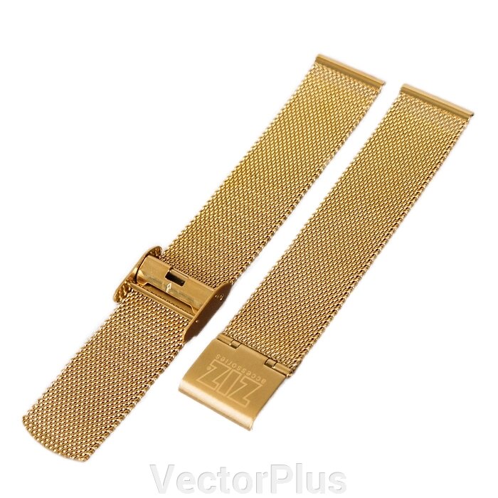 Ремінець для годинника ZIZ з нержавіючої сталі золото 142800 від компанії VectorPlus - фото 1