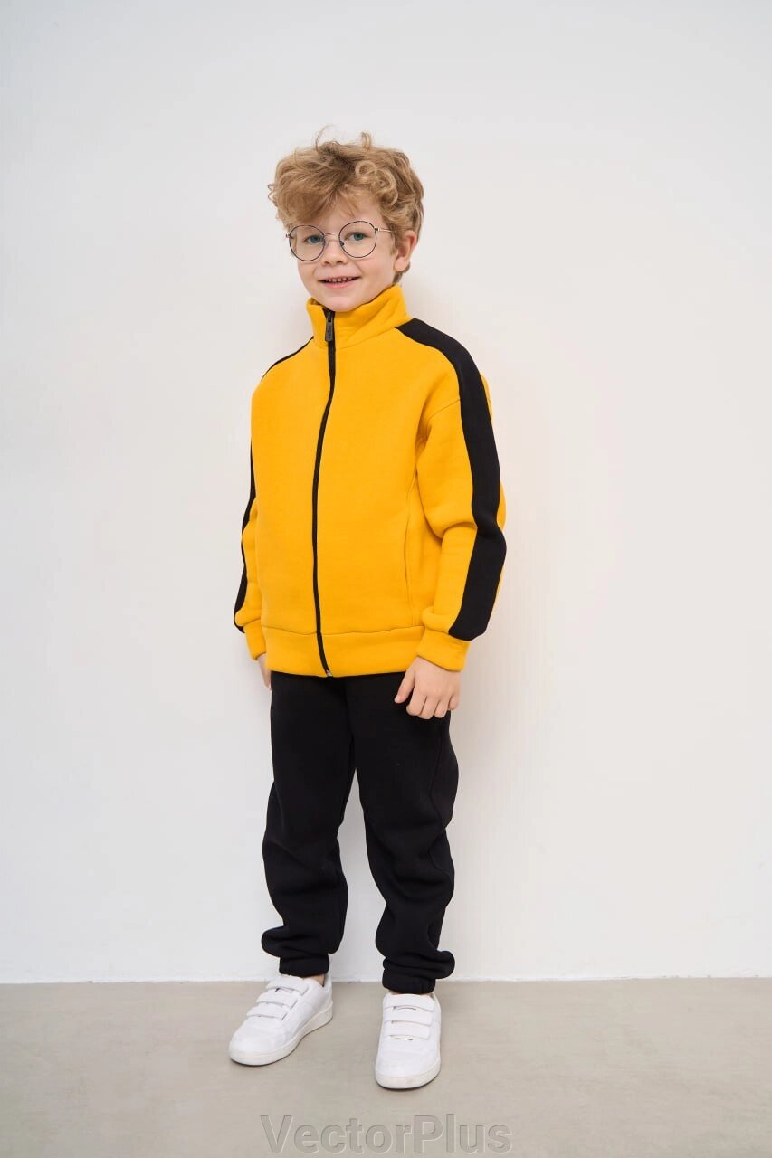 Теплий костюм для хлопчика колір жовтий нар. 110 447457 від компанії VectorPlus - фото 1