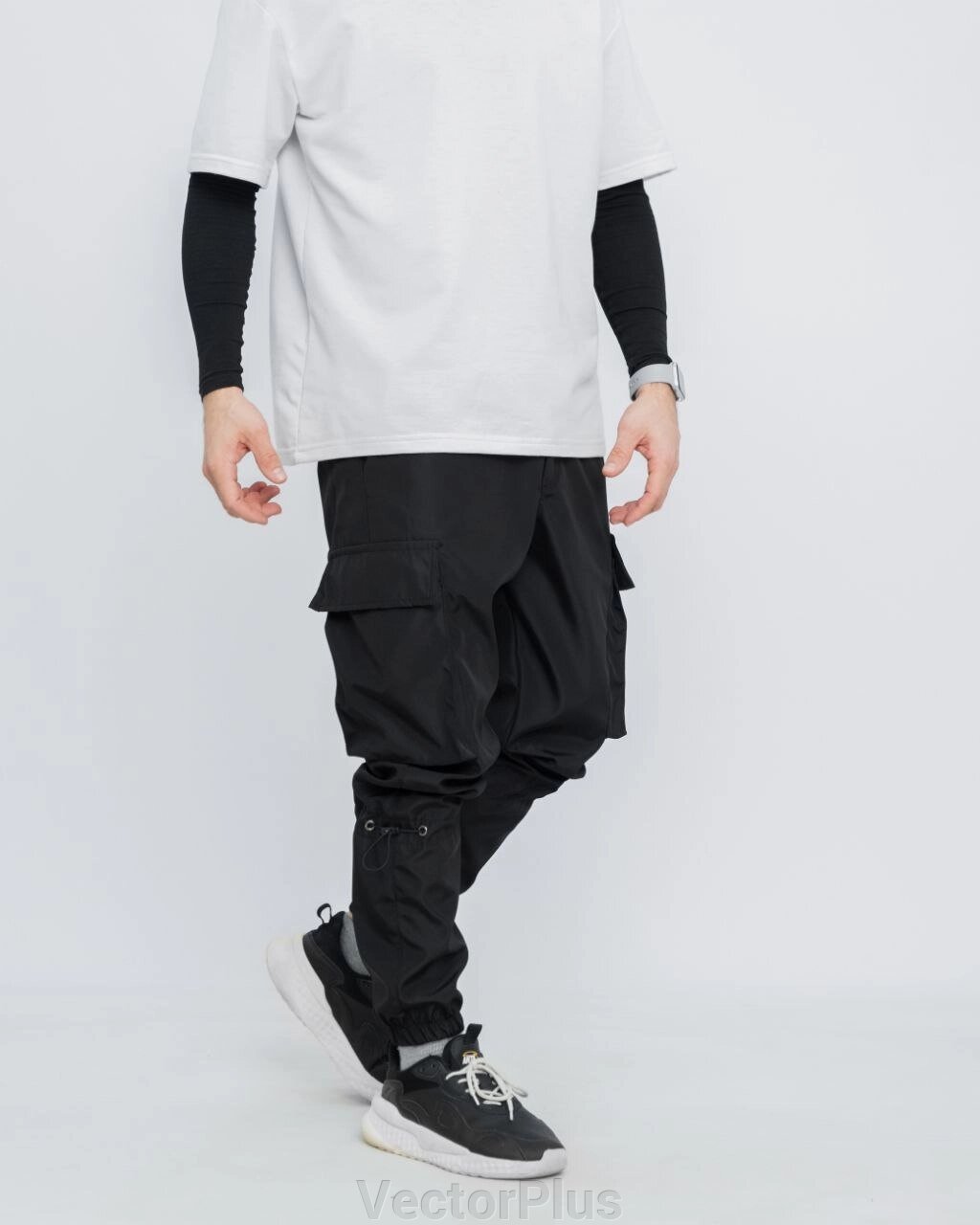 Унісекс штани "Bayraktar" колір чорний 436586 від компанії VectorPlus - фото 1