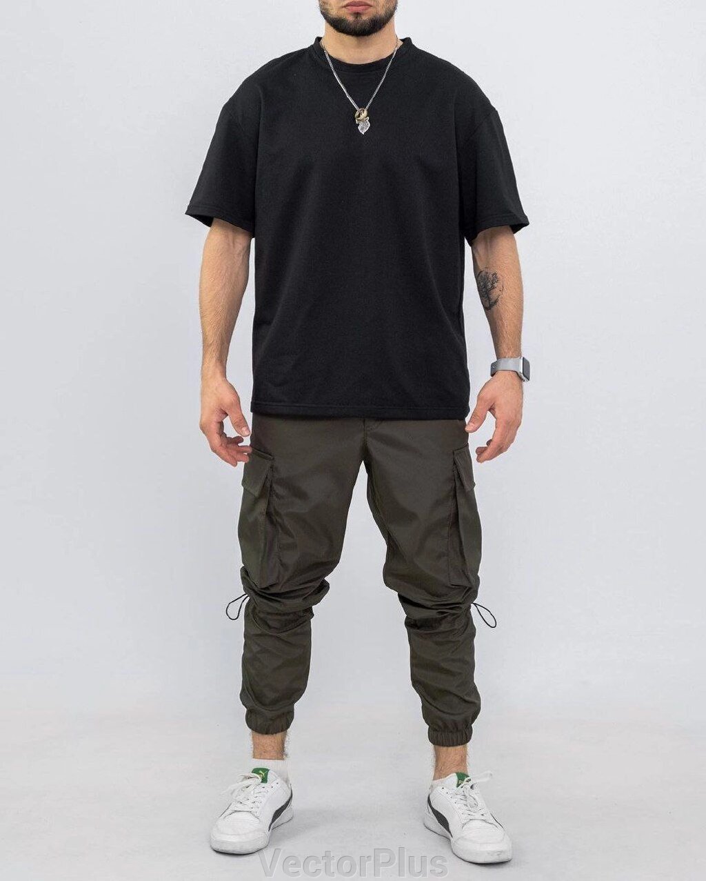 Унісекс штани "Bayraktar" колір хакі 436589 від компанії VectorPlus - фото 1
