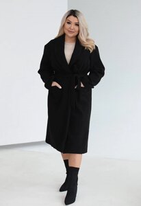 Жіноче кашемірове пальто колір чорний. 48/50 451565