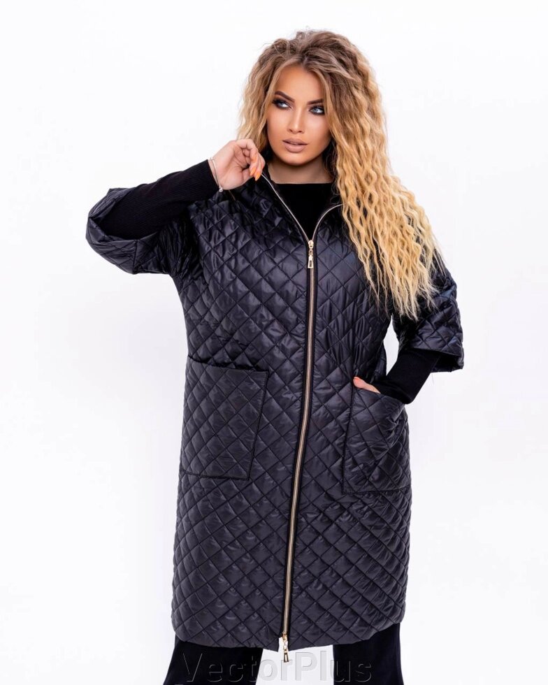Жіноча куртка з чорної річки Raincoat r. 48 358122 від компанії VectorPlus - фото 1
